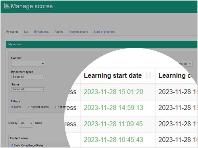 the image of manage contents